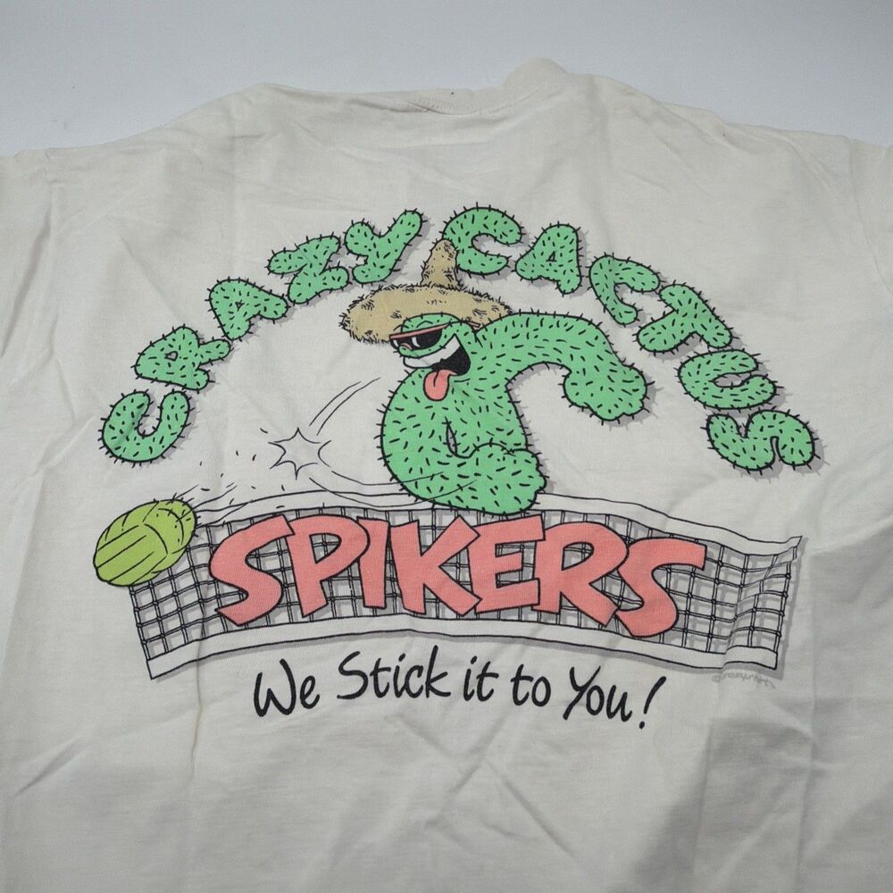 Vintage 90s Crazy Shirts Hawaii B. Crazy cactus spikes volleyball t-shirt